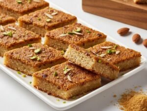 healthy coconut barfi