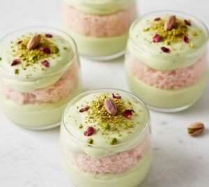 pistachio mousse dessert