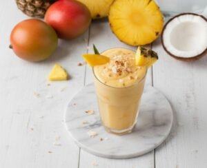 Tropical Mango Coconut Smoothie | Refreshing, Healthy & High-Protein Recipe 28 Tropical mango coconut smoothie with pineapple and coconut water