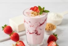 Strawberry Cheesecake Smoothie – Creamy, Healthy & Delicious