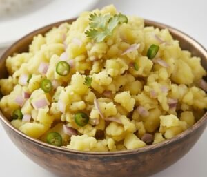 Assamese Aloo Pitika Recipe – Authentic Assamese Mashed Potato Dish 6 Step-by-step preparation of Aloo Pitika