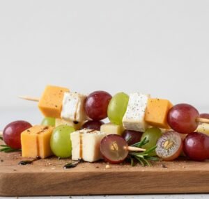 Cheese and Grape Skewers