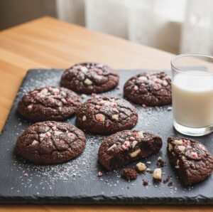 Chocolate Peppermint Cookies.