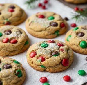 M&M Christmas Cookies