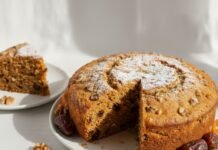 Eggless Carrot and Dates Cake Recipe | Soft, Moist & Healthy