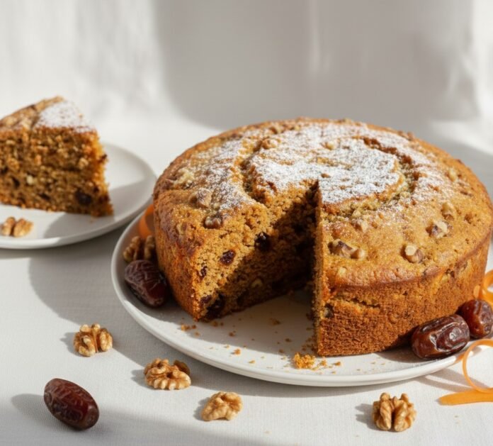 eggless carrot and dates cake (8)